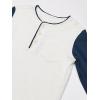 imageOSHKOSH BGOSH Boys LongSleeve Raglan HenleyIvoryCadetblue