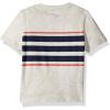 imageOSHKOSH BGOSH Boys Short Sleeve HenleyGrey Stripe