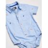 imageOshKosh BGosh babyboys Buttonfront BodysuitshirtFood Print