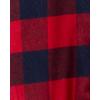 imageOshKosh BGosh babyboys Buttonfront BodysuitshirtRed Buffalo Plaid