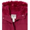 imageOshKosh Bgosh Girls Heavyweight Faux Fur Hooded Parka Warm Winter CoatScarlet