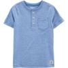 imageOSHKOSH BGOSH Boys Short Sleeve HenleyBlue Snow