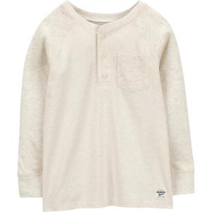 imageOSHKOSH BGOSH Boys LongSleeve Raglan HenleyOatmeal