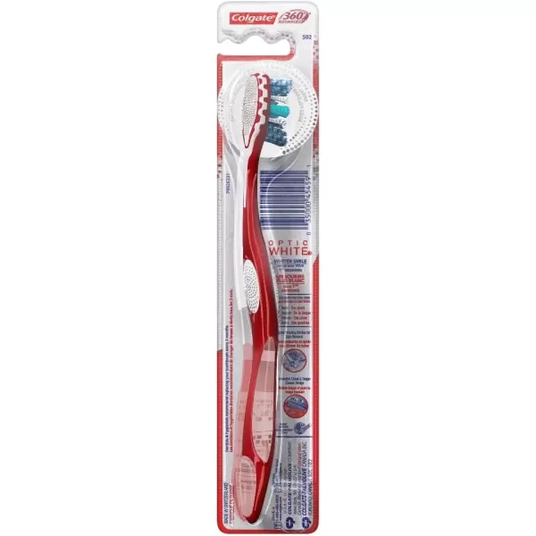 imageColgate 360 Advanced Optic White Toothbrush Soft 2 CountWhite