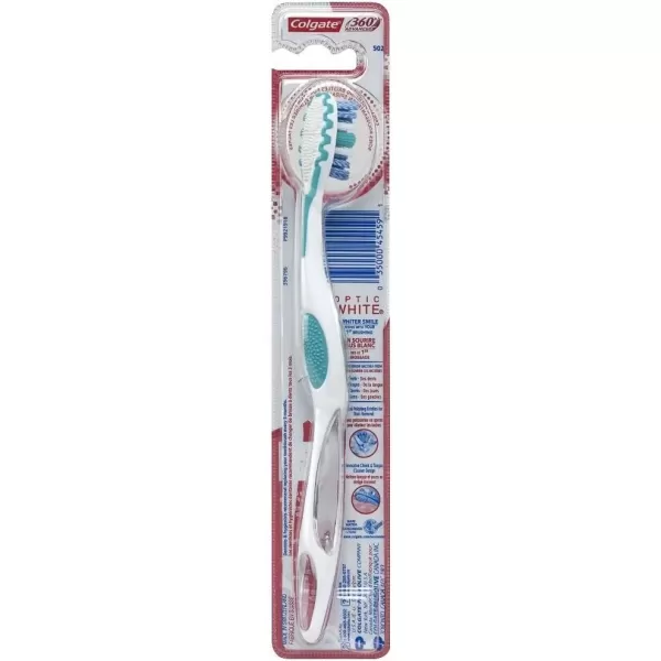 imageColgate 360 Advanced Optic White Toothbrush Soft 2 CountWhite