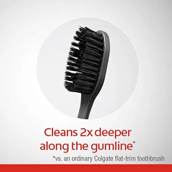 imageColgate 360 Charcoal Toothbrush Soft Bristles 4 Count