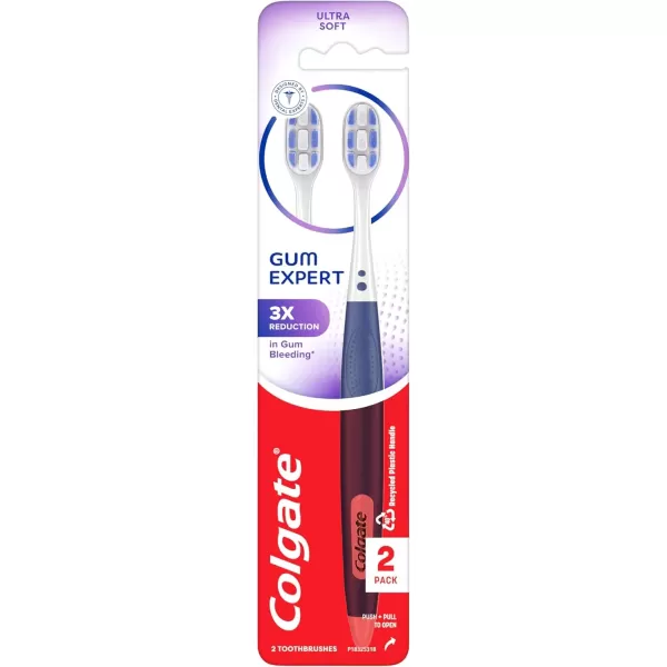 imageColgate 360 Extra Soft Toothbrush for Sensitive Teeth and Gums with Tongue and Cheek Cleaner  2 Count2 Count Pack of 1