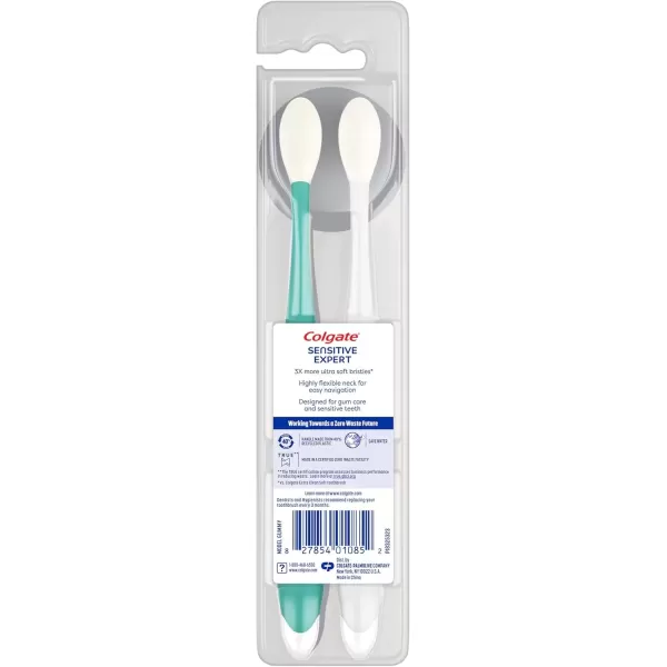 imageColgate 360 Extra Soft Toothbrush for Sensitive Teeth and Gums with Tongue and Cheek Cleaner  2 Count2 Count Pack of 1