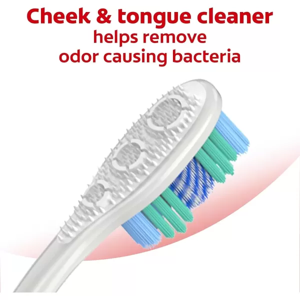 imageColgate 360 Optic White Advanced Whitening Toothbrush Adult Medium Toothbrush with Whitening Cups Helps Whiten Teeth and Removes Odor Causing Bacteria 2 Pack4 Count Pack of 1