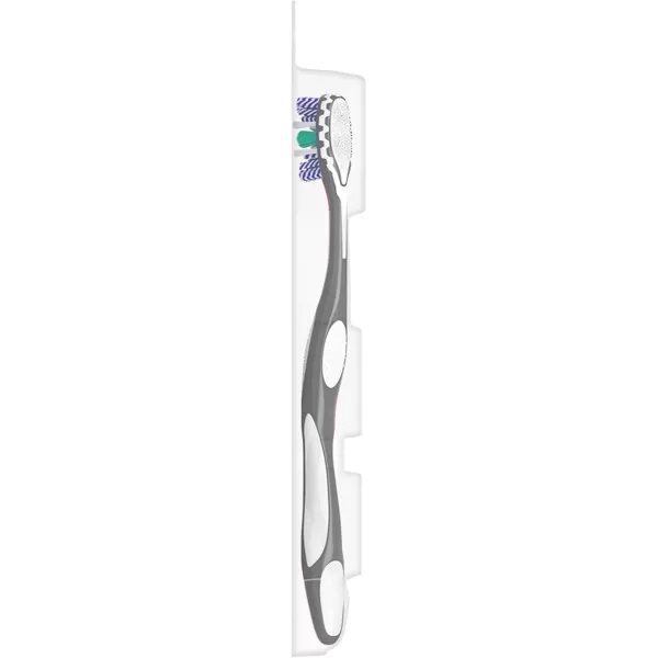 imageColgate 360 Optic White Advanced Whitening Toothbrush Adult Medium Toothbrush with Whitening Cups Helps Whiten Teeth and Removes Odor Causing Bacteria 2 Pack2 Count Pack of 1