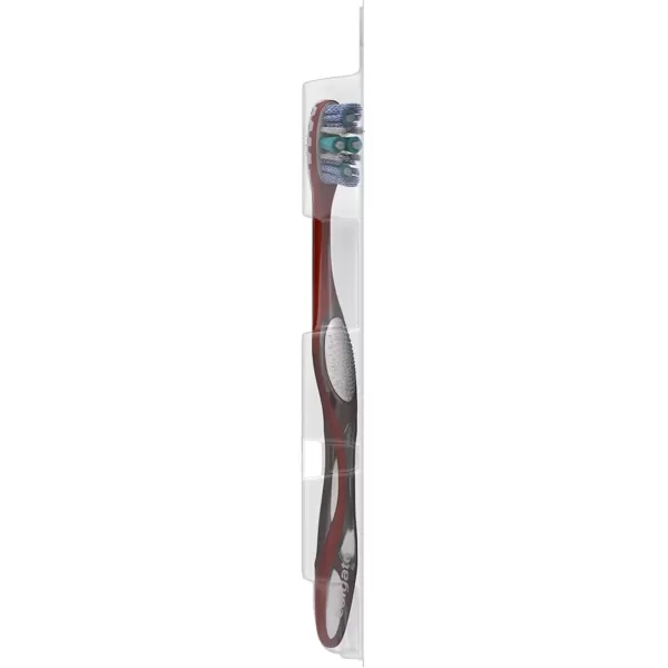 imageColgate 360 Optic White Advanced Whitening Toothbrush Adult Medium Toothbrush with Whitening Cups Helps Whiten Teeth and Removes Odor Causing Bacteria 2 Pack2 Count Pack of 2