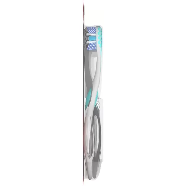 imageColgate 360 Optic White Advanced Whitening Toothbrush Adult Medium Toothbrush with Whitening Cups Helps Whiten Teeth and Removes Odor Causing Bacteria 2 Pack4 Count Pack of 1