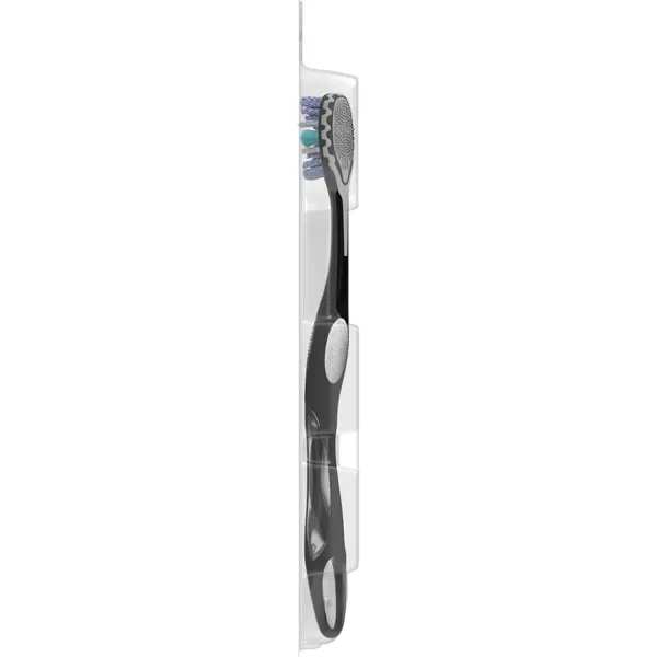 imageColgate 360 Optic White Advanced Whitening Toothbrush Adult Medium Toothbrush with Whitening Cups Helps Whiten Teeth and Removes Odor Causing Bacteria 2 Pack2 Count Pack of 2