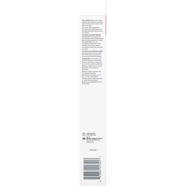 imageColgate 360 Optic White ProSeries Battery Black Toothbrush1 Count Pack of 1