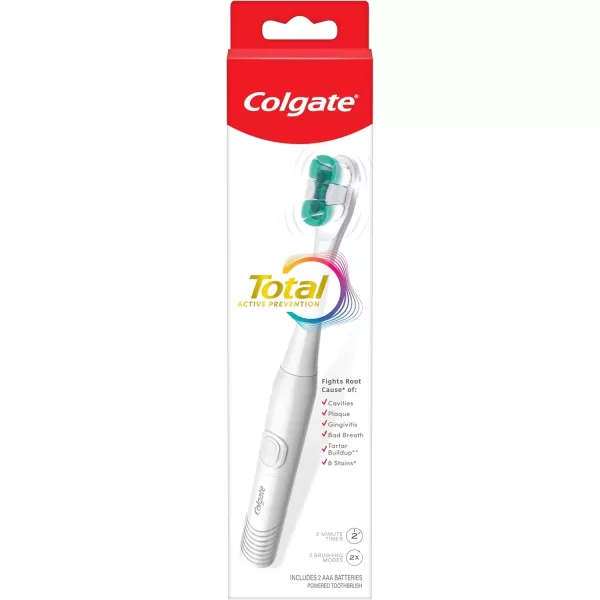 imageColgate 360 Optic White ProSeries Battery Black Toothbrush1 Count Pack of 1