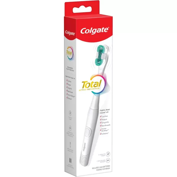 imageColgate 360 Optic White ProSeries Battery Black Toothbrush1 Count Pack of 1
