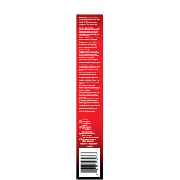 imageColgate 360 Optic White ProSeries Battery Black Toothbrush1 Count Pack of 1