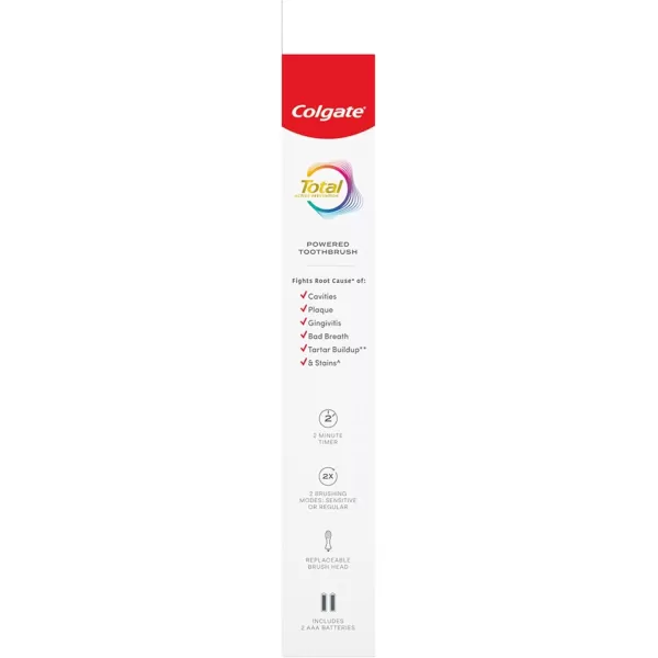 imageColgate 360 Optic White ProSeries Battery Black Toothbrush1 Count Pack of 1