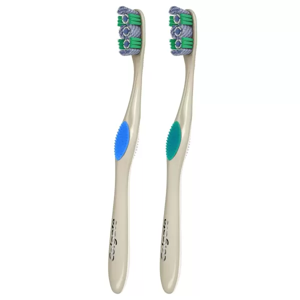 imageColgate 360 Optic ning Toothbrush Soft White 2 Count2 Count Pack of 1