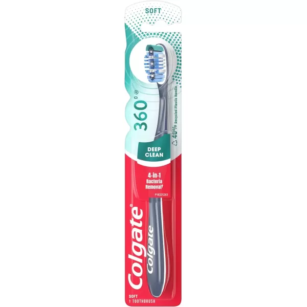 imageColgate 360 Whole Mouth Clean  Medium Toothbrush for Adults 4 Pack Packaging May Vary1 Count Pack of 1