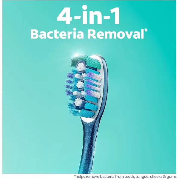 imageColgate 360 Whole Mouth Clean  Medium Toothbrush for Adults 4 Pack Packaging May Vary5 Count Pack of 1