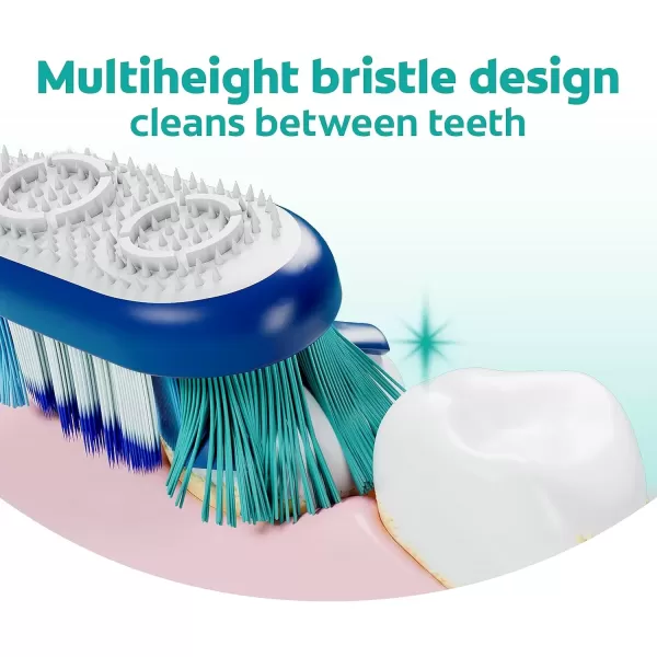 imageColgate 360 Whole Mouth Clean  Medium Toothbrush for Adults 4 Pack Packaging May Vary5 Count Pack of 1