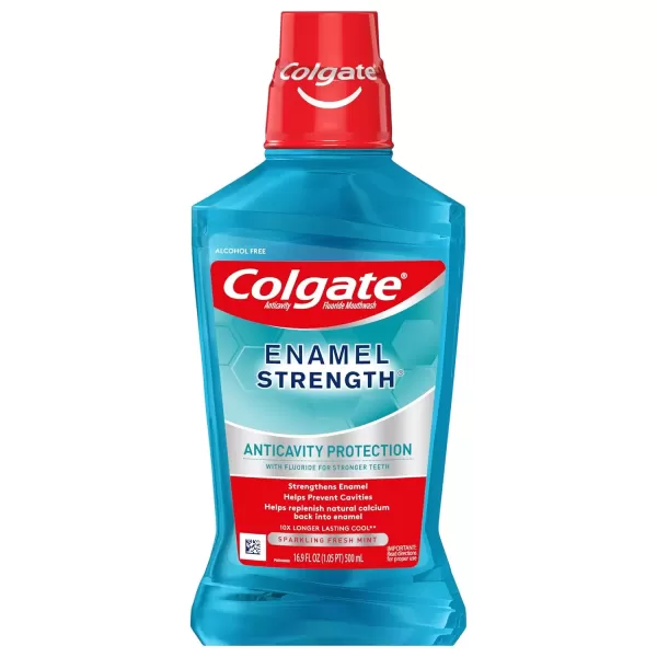 imageColgate Enamel Health Mouthwash Fresh Mint 169 Ounce169 Fl Oz Pack of 1