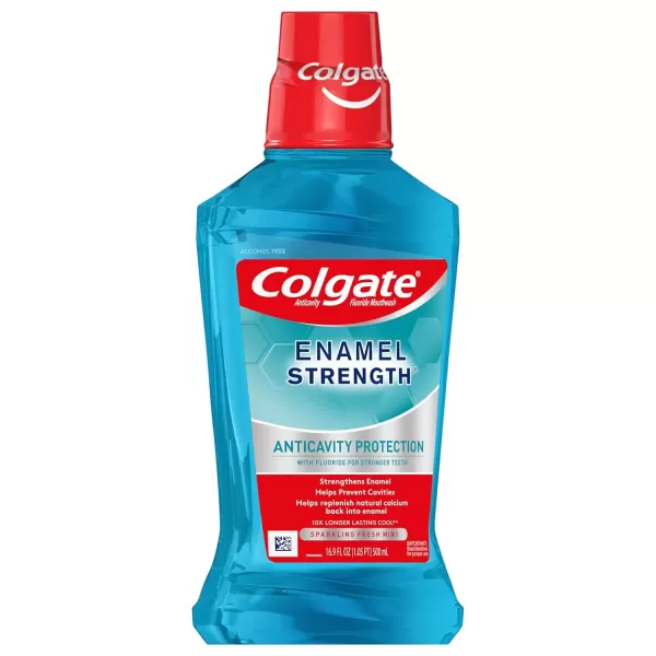 imageColgate Enamel Health Mouthwash Fresh Mint 169 Ounce169 Fl Oz Pack of 1
