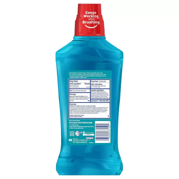 imageColgate Enamel Health Mouthwash Fresh Mint 169 Ounce338 Fl Oz Pack of 3