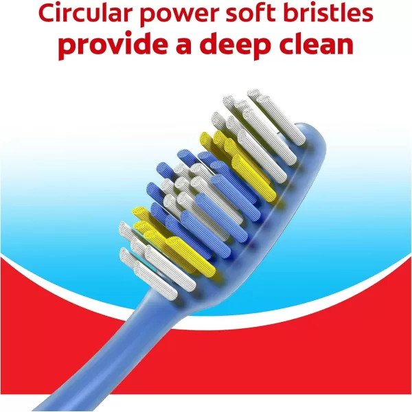 imageColgate Extra Clean Toothbrush Soft Toothbrush for Adults Packaging May Vary 6 Count3 Count Pack of 1