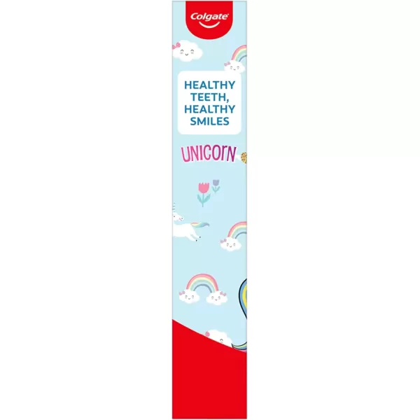 imageColgate Kids Battery Powered Toothbrush Kids Battery Toothbrush with Included AA Battery Extra Soft Bristles FlatLaying Handle to Prevent Rolling Llama Toothbrush 1 Pack1 Count Pack of 1