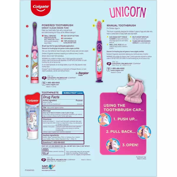 imageColgate Kids Battery Powered Toothbrush Kids Battery Toothbrush with Included AA Battery Extra Soft Bristles FlatLaying Handle to Prevent Rolling Llama Toothbrush 1 Pack1 Count Pack of 1