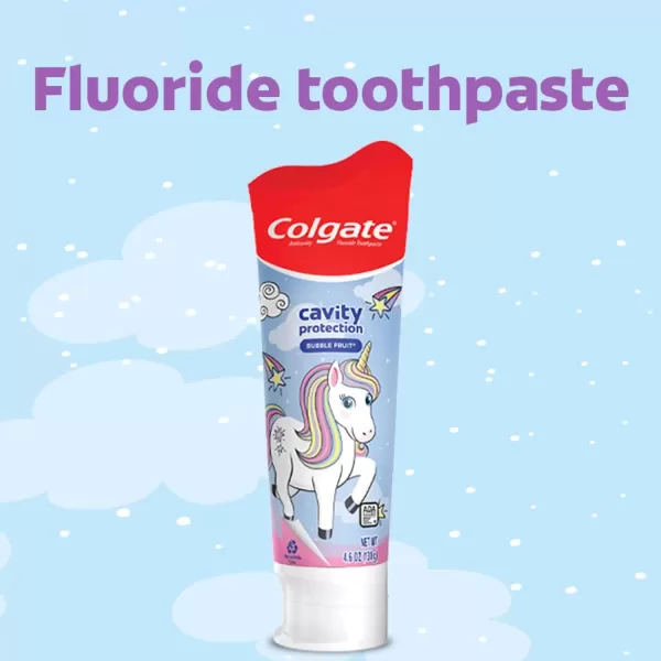 imageColgate Kids Battery Powered Toothbrush Kids Battery Toothbrush with Included AA Battery Extra Soft Bristles FlatLaying Handle to Prevent Rolling Llama Toothbrush 1 Pack1 Count Pack of 1