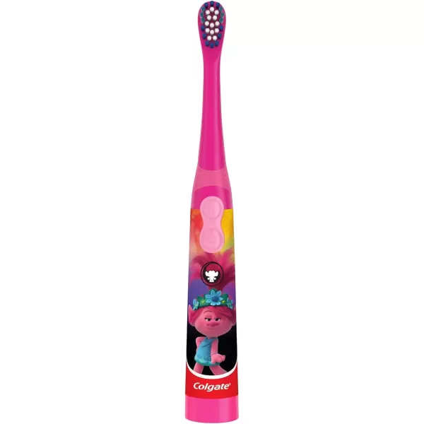 imageColgate Kids Battery Powered Toothbrush Kids Battery Toothbrush with Included AA Battery Extra Soft Bristles FlatLaying Handle to Prevent Rolling Llama Toothbrush 1 Pack1 Count Pack of 1