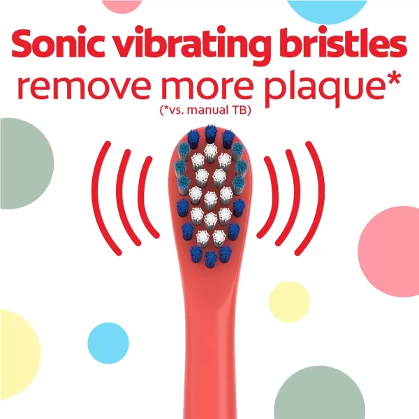 imageColgate Kids Battery Powered Toothbrush Kids Battery Toothbrush with Included AA Battery Extra Soft Bristles FlatLaying Handle to Prevent Rolling Llama Toothbrush 1 Pack1 Count Pack of 1