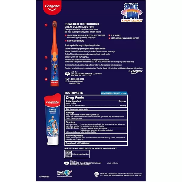 imageColgate Kids Battery Powered Toothbrush Kids Battery Toothbrush with Included AA Battery Extra Soft Bristles FlatLaying Handle to Prevent Rolling Llama Toothbrush 1 Pack2 Count Pack of 1