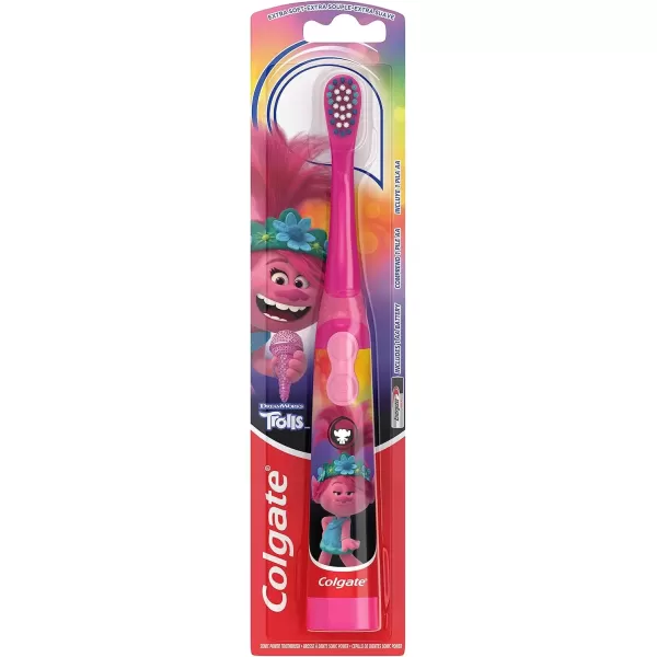 imageColgate Kids Battery Powered Toothbrush Kids Battery Toothbrush with Included AA Battery Extra Soft Bristles FlatLaying Handle to Prevent Rolling Llama Toothbrush 1 Pack1 Count Pack of 1