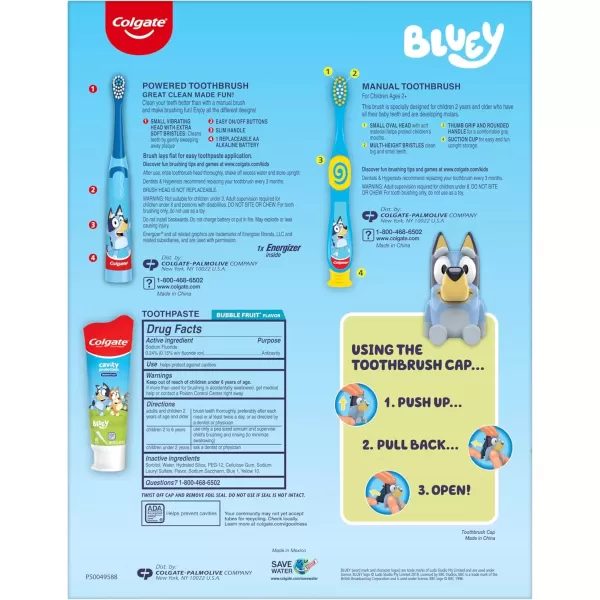 imageColgate Kids Battery Powered Toothbrush Kids Battery Toothbrush with Included AA Battery Extra Soft Bristles FlatLaying Handle to Prevent Rolling Llama Toothbrush 1 Pack1 Count Pack of 1