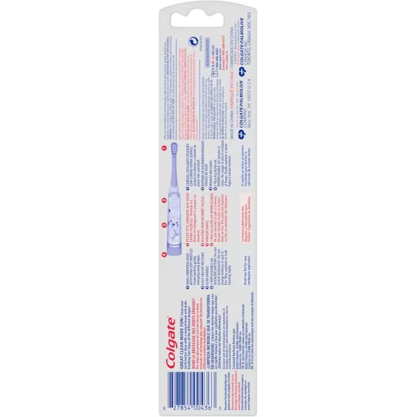 imageColgate Kids Battery Powered Toothbrush Unicorn Extra Soft Toothbrush Ages 3 and Up 1 PackPokemon