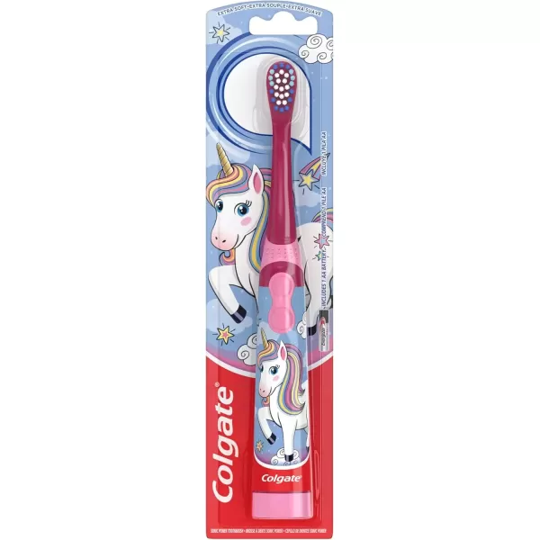 imageColgate Kids Battery Powered Toothbrush Unicorn Extra Soft Toothbrush Ages 3 and Up 1 PackUnicorn