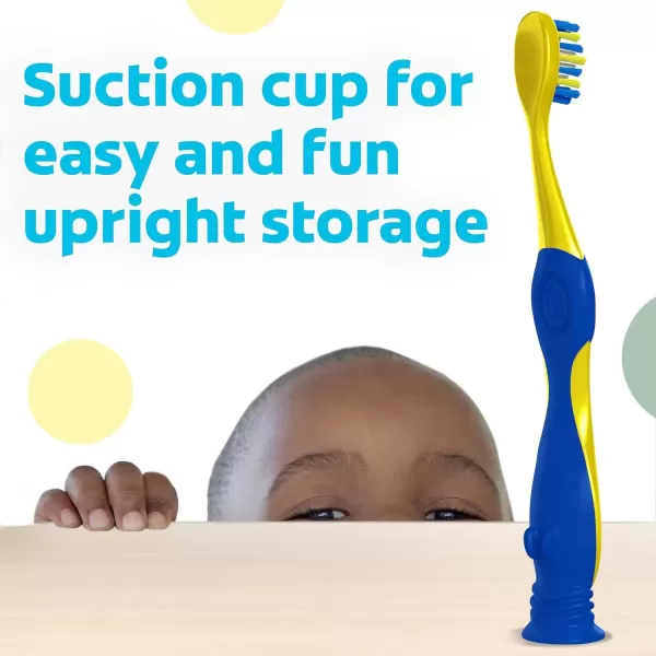 imageColgate Kids Toothbrush Minions With Extra Soft Bristles and Built In Suction Cup Holder 4 Pack2 Count Pack of 1