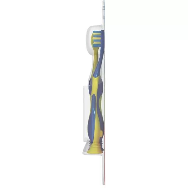 imageColgate Kids Toothbrush Minions With Extra Soft Bristles and Built In Suction Cup Holder 4 Pack2 Count Pack of 4