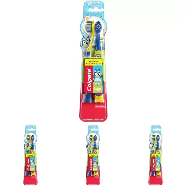 imageColgate Kids Toothbrush Minions With Extra Soft Bristles and Built In Suction Cup Holder 4 Pack2 Count Pack of 4