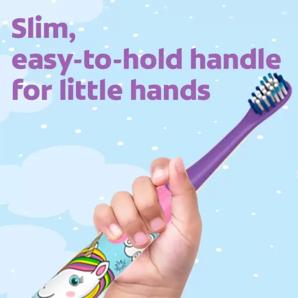 imageColgate Kids Toothbrush Set with Unicorn Gift Set 2 Battery Toothbrushes and 2 Toothpastes