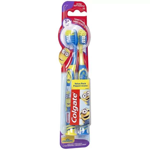 imageColgate Kids Toothbrush Trolls Extra Soft Toothbrush with Suction Cup 4 PackMinions