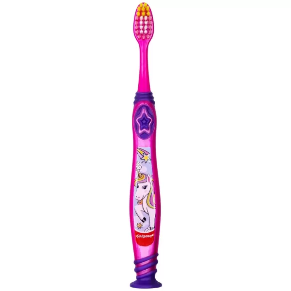 imageColgate Kids Toothbrush with Suction Cup Extra Soft  Minions 2 Count1 Count Pack of 4