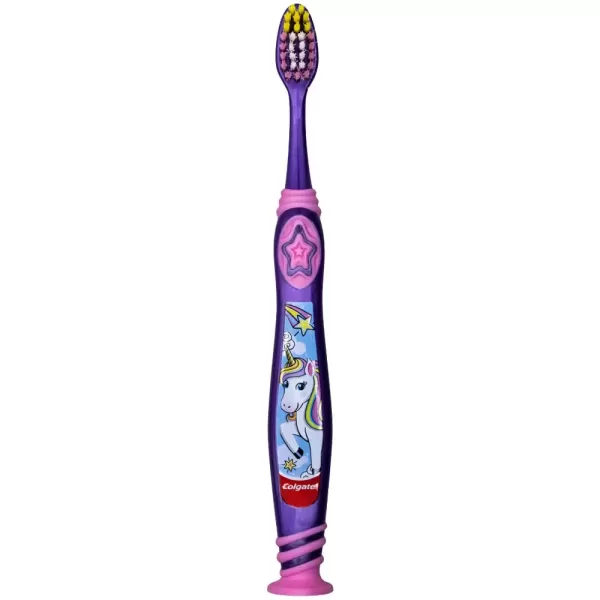 imageColgate Kids Toothbrush with Suction Cup Extra Soft  Minions 2 Count1 Count Pack of 4