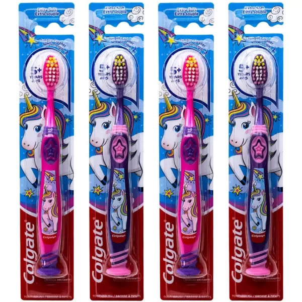 imageColgate Kids Toothbrush with Suction Cup Extra Soft  Minions 2 Count1 Count Pack of 4