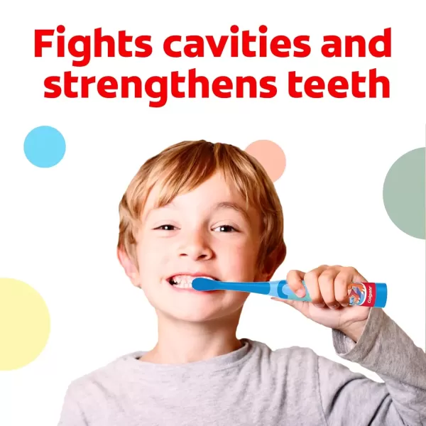 imageColgate Kids Toothpaste Pump with Fluoride Anticavity ampamp Cavity Protection Toothpaste For Ages 6 Mild Bubble Fruit Flavor 44 Ounce 6 Pack