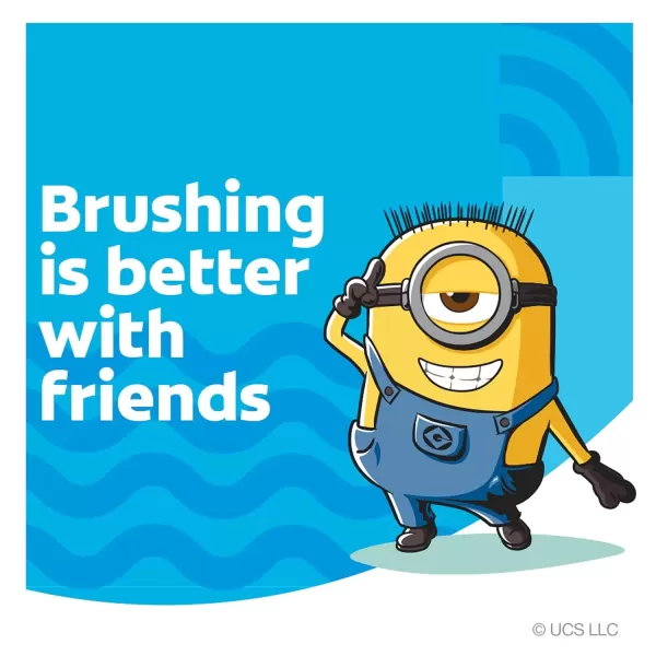 imageColgate Kids Toothpaste with Anticavity Fluoride Minions ADAAccepted Fluoride Toothpaste 46 Ounce Tube 4 Pack